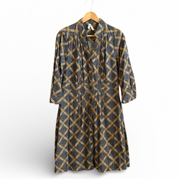 Maeve Dresses & Skirts - Maeve‎ Whitewick Manor Corduroy Shirt Dress Pintuck Medallion Tan Size 10